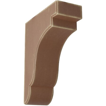 Ekena Millwork 3 1/2"W x 8 1/2"D x 11"H Bedford Wood Vintage Decor Bracket, Weathered Brown BKTWD04X09X11BEBR